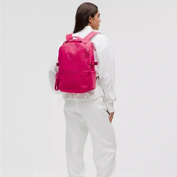 Lululemon New Crew Backpack 22L Updated- Raspberry Coulis